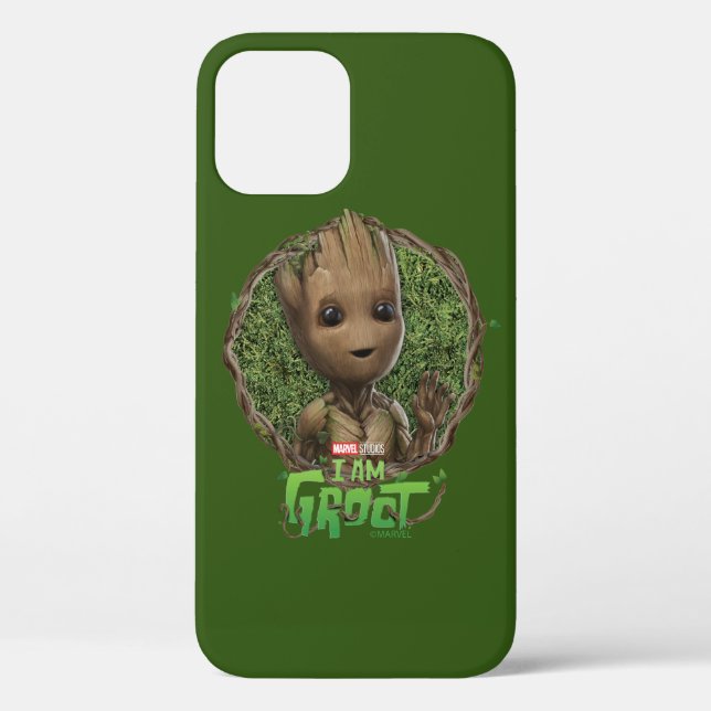 Groot Framed Badge Case-Mate iPhone Case (Back)