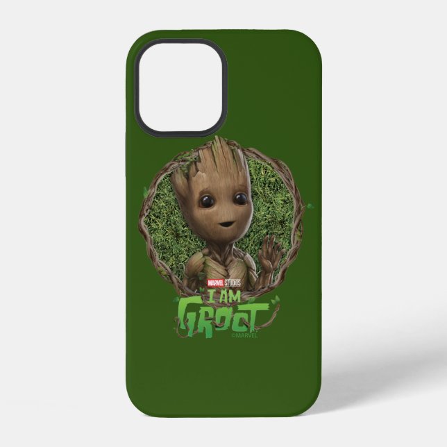 Groot Framed Badge iPhone Case (Back)