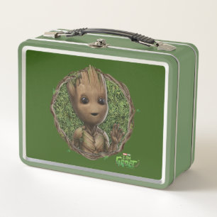 Groot Framed Badge Metal Lunch Box