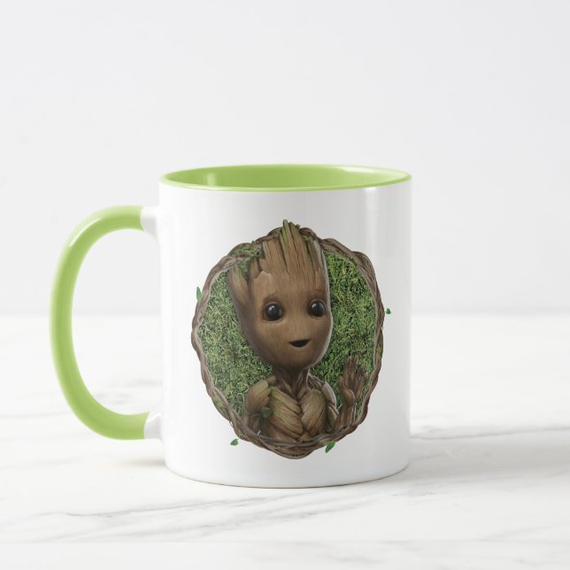 Groot Framed Badge Mug (Left)