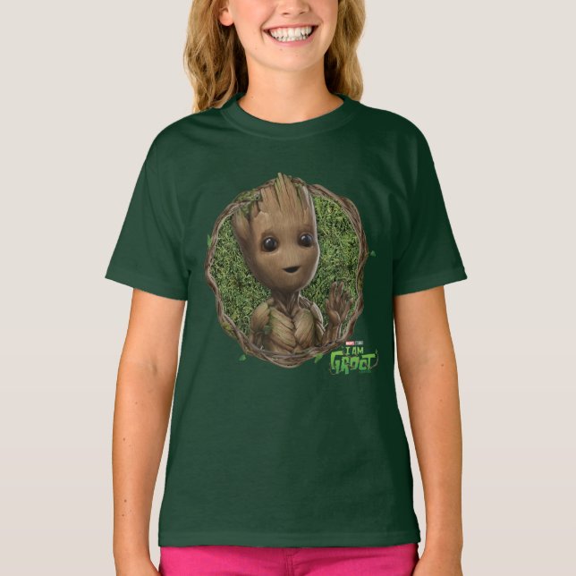Groot Framed Badge T-Shirt (Front)
