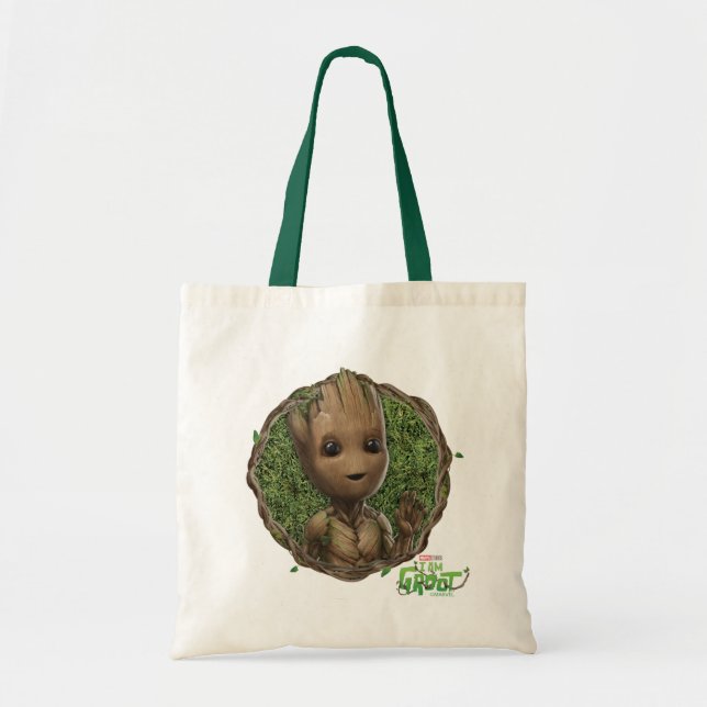 Groot Framed Badge Tote Bag (Front)