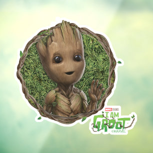 Groot Framed Badge Window Cling