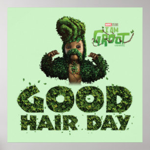 Groot - Good Hair Day Poster