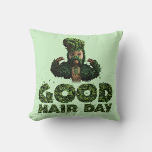 Groot - Good Hair Day Throw Pillow