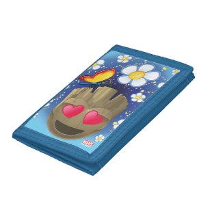 Groot In Love Emoji Tri-fold Wallet