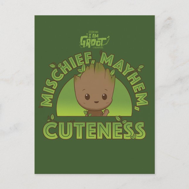 Groot - Mischief, Mayhem, Cuteness Postcard (Front)