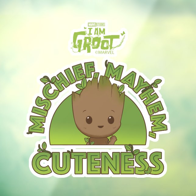 Groot - Mischief, Mayhem, Cuteness Window Cling (Sheet 3)
