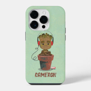 Groot Wearing Headphones iPhone 14 Pro Case