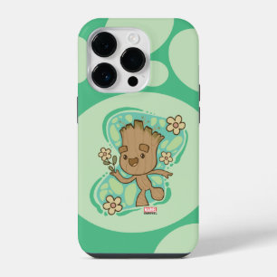 Groot with Yellow Flowers iPhone 14 Pro Case