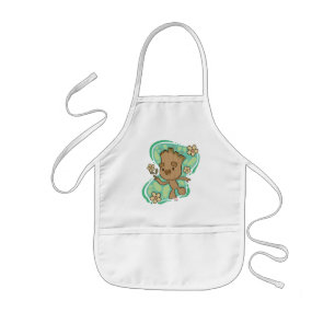 Groot with Yellow Flowers Kids Apron