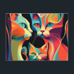 Groove Cats Postcard<br><div class="desc">It is also a great gift for your loved ones,  friend and family.</div>