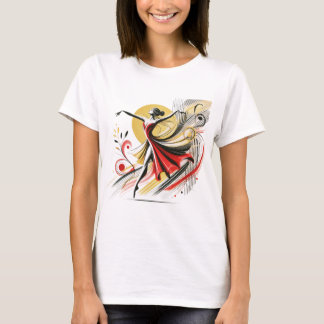"Groove Girl: Dance & Beats T-Shirt Design"
