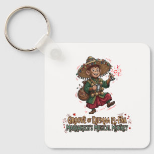 Groove of Djemaa El-Fna Marrakech Musical Monkey Keychain