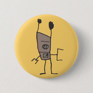 Groove Robot 2 Inch Round Button