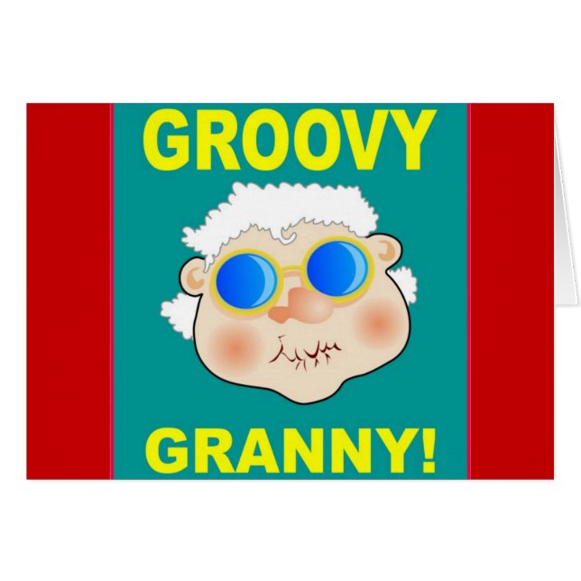 Groovey Granny Cartoon (Front Horizontal)