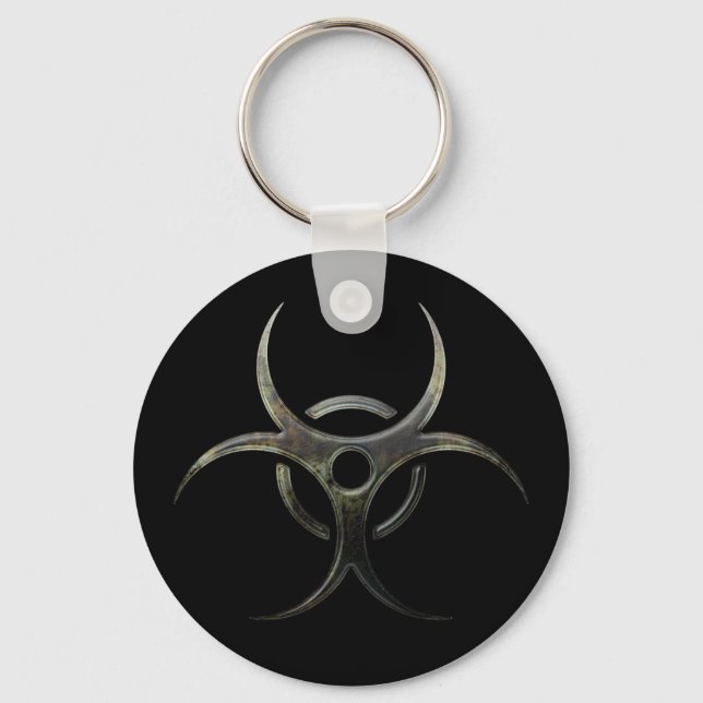 Groovie Biohazard Symbol - keychain (Front)