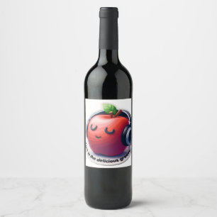   Groovin' Apple Wine Label
