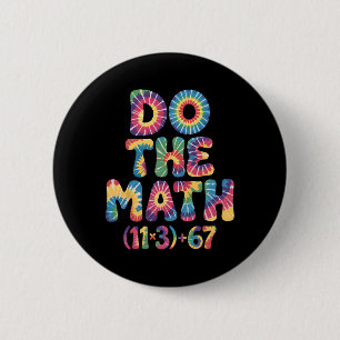 Groovy 100 Days School Math Equation Do The Math 1 2 Inch Round Button
