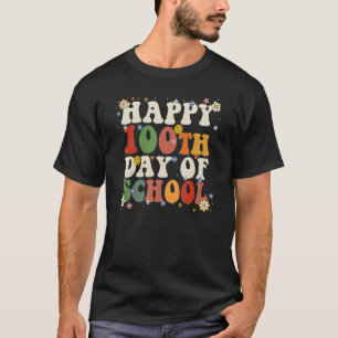 Groovy 100th Day Of School Hippie Teachers Costume T-Shirt