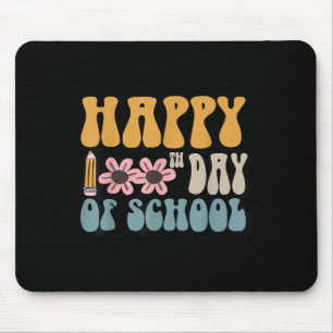 Groovy 100th Day Of School Teachers Student Happy Mouse Pad