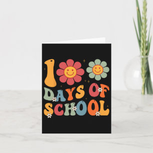 Groovy 100th Day Student Cute Boys Girls 100 Days  Card