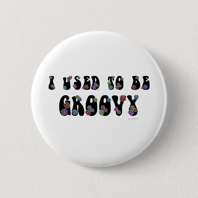 Groovy 2 Inch Round Button (Front)