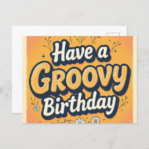Groovy 70s Birthday Card