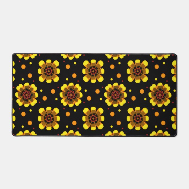 Groovy 70s Daisy Flower Power Pattern (Recto)