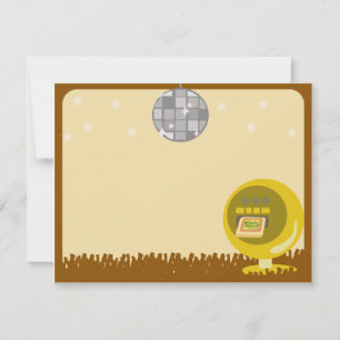 Groovy 70's Disco Party Invitation