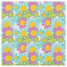 Groovy 70s Floral Fabric