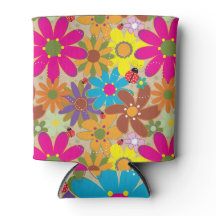Groovy 70s Hippie Floral Retro Flower Power