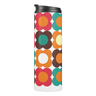 Groovy 70s Retro Flower Pattern | Bold Boho Floral Thermal Tumbler