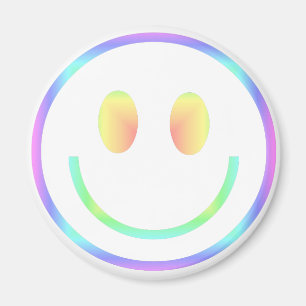 Groovy 70s Retro Happy Face Magnet
