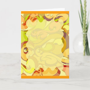 Groovy 70s Stationary Note Card