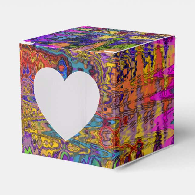 Groovy Abstract Favor Box (Front Side)