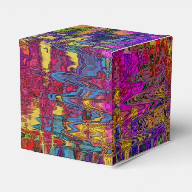Groovy Abstract Favor Box (Back Side)