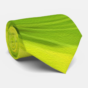 Groovy Abstract Green Liquid Art Swirl Painting Tie