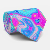 Groovy Abstract Retro Robin's Egg Blue Swirl