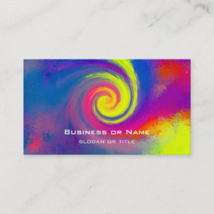 Groovy Abstract Spiral Swirl Business Card
