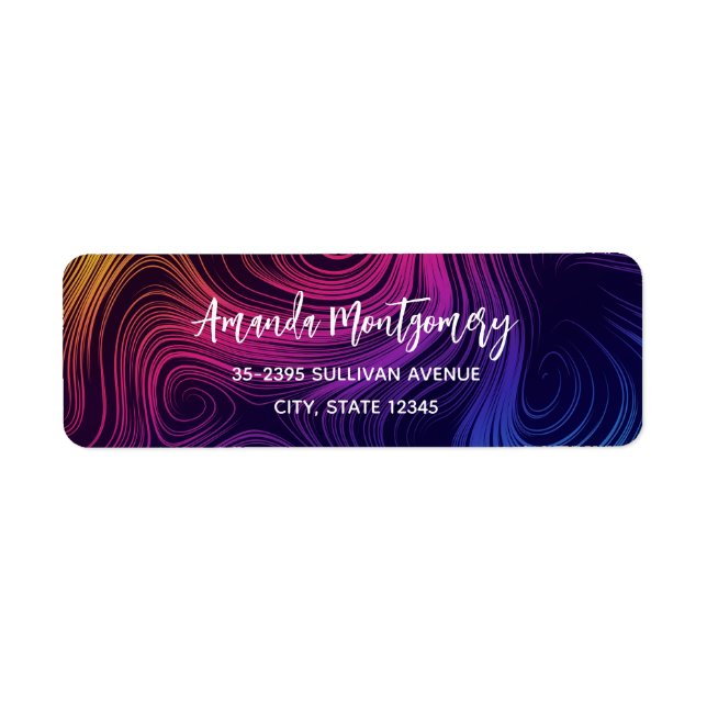 Groovy Abstract Swirls and Circles Cool (Front)