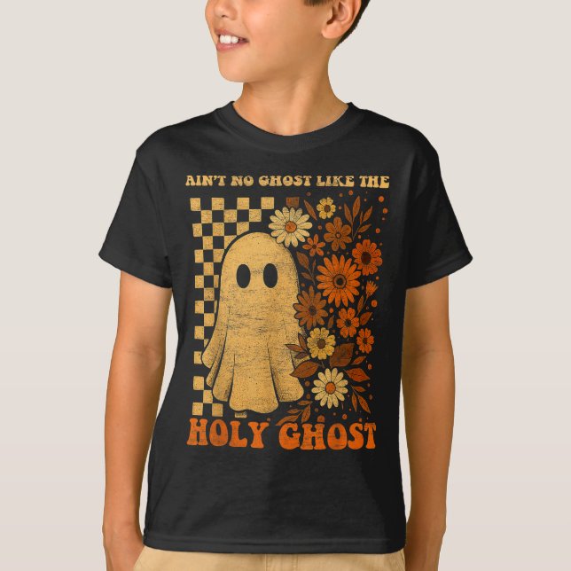 Groovy Ain’t No Ghost Like The Holy Christian Hall T-Shirt (Front)