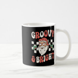 Groovy And Bright Christmas Santa Outfit 80s Retro Coffee Mug