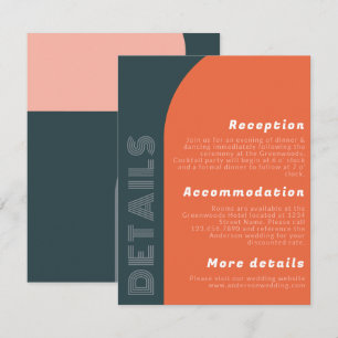 Groovy Arch Retro Wedding Details   Bright Orange