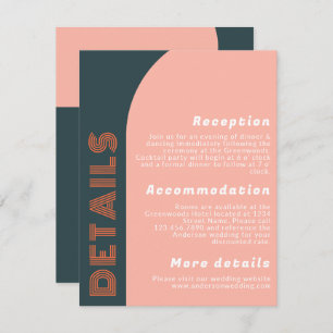 Groovy Arch Retro Wedding Details   Orange Peach