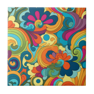 Groovy Art Ceramic Tile