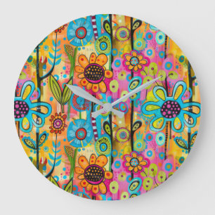 Groovy Art Wall Clock