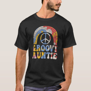Groovy Auntie 70s Aesthetic Nostalgia 1970's Retro T-Shirt