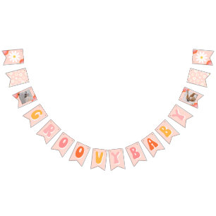 Groovy Baby Bunting Banner   Groovy Shower Banner