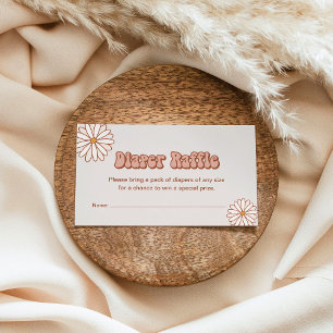 Groovy Baby Diaper Raffle Enclosure Card
